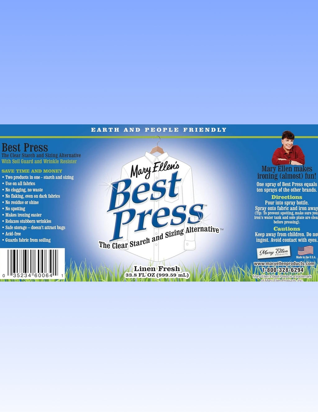 Mary Ellen's Best Press, 33.8-Ounces, Linen Fresh