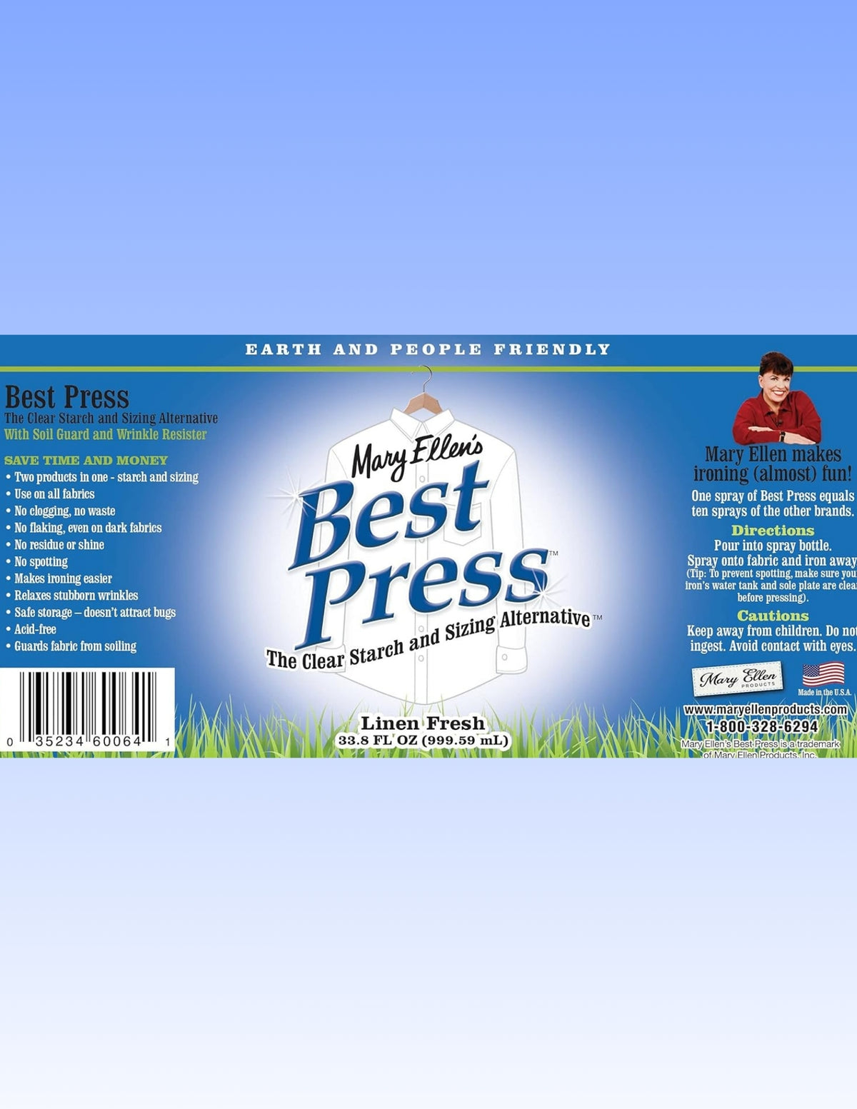 Mary Ellen's Best Press, 33.8-Ounces, Linen Fresh