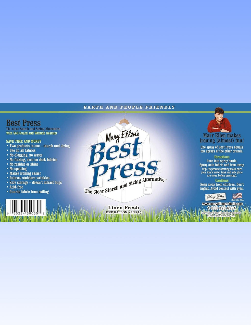 Mary Ellen's Best Press, 1 Gallon, Linen Scent