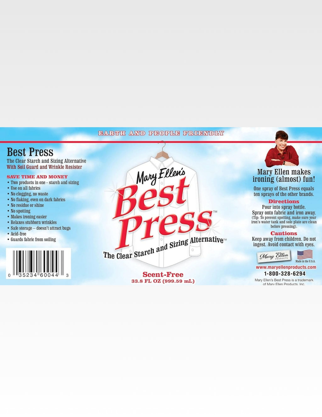 Mary Ellen's Best Press, 33.8-Ounces, Scent Free